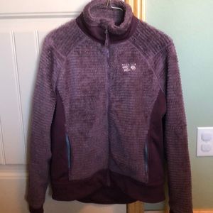 Mountain Hardwear purple fuzzy jacket